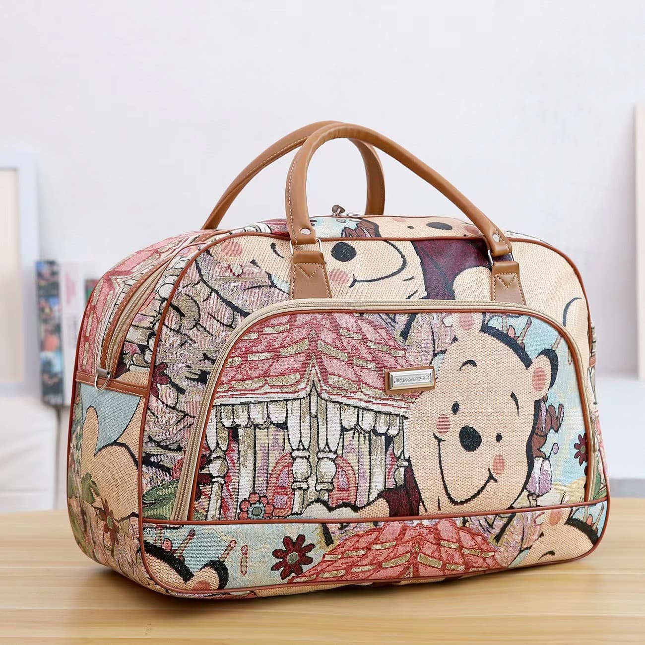 Factory direct portable travel bag luggage bag PU gift bag size bag waterproof short travel boarding bag wholesale